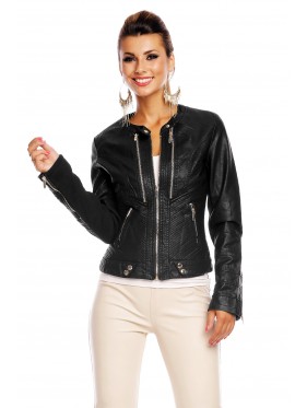 Jacket Leather L1351 black