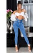 HIGHWAIST MUSTHAVE JEANS WITH CUT OUTS J6012