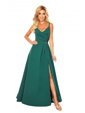 Φόρεμα 299-2 CHIARA elegant maxi dress with straps - POWDER PINK