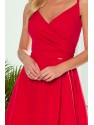Φόρεμα 299-3 CHIARA elegant maxi dress with straps - cornflower blue
