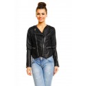 Jacket Leather E012 black