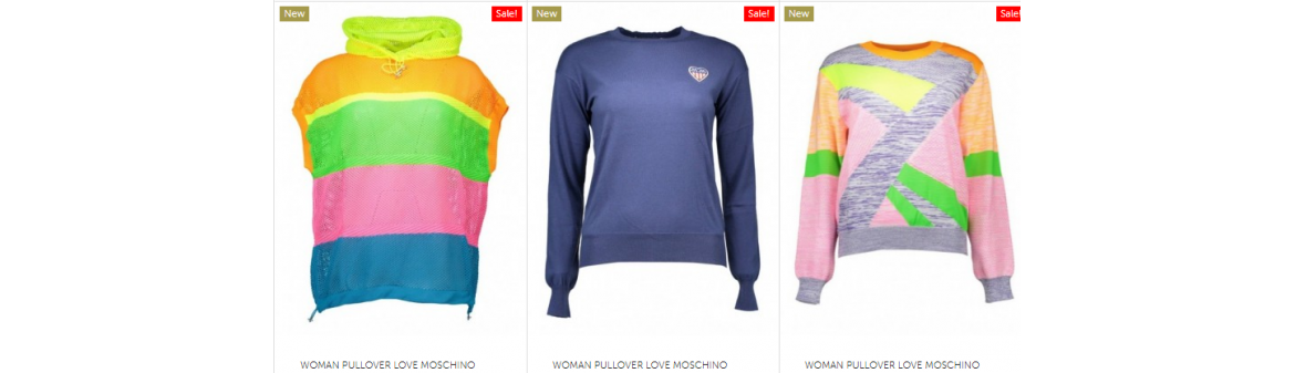 woman pullover love moschino